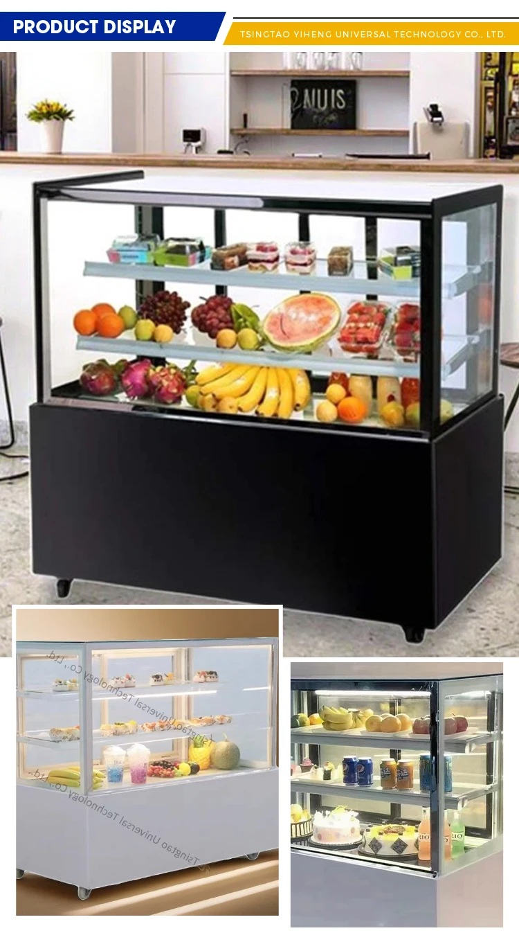 Unitech Commercial Bakery Display Case - Movable Glass Showcase