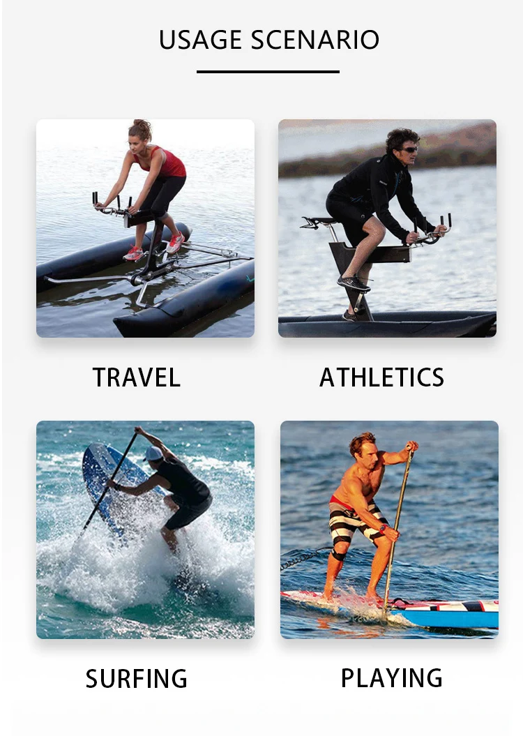 Inflatable Water River Sea Bike Swan Pedal Boat Hydrofoil Bike Frame