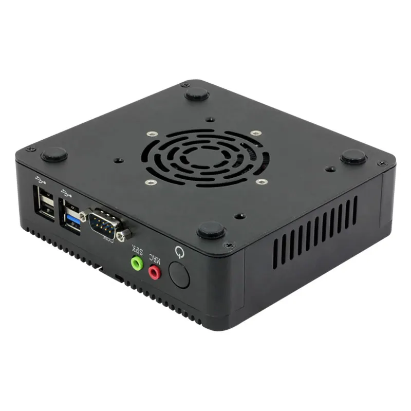 Fanless Linux Ubuntu Mini PC DUAL LAN Quad Core J1900 J6412 J2900 N2940 N2830 Digital Signage KIOSK Industrial Desktop Computer