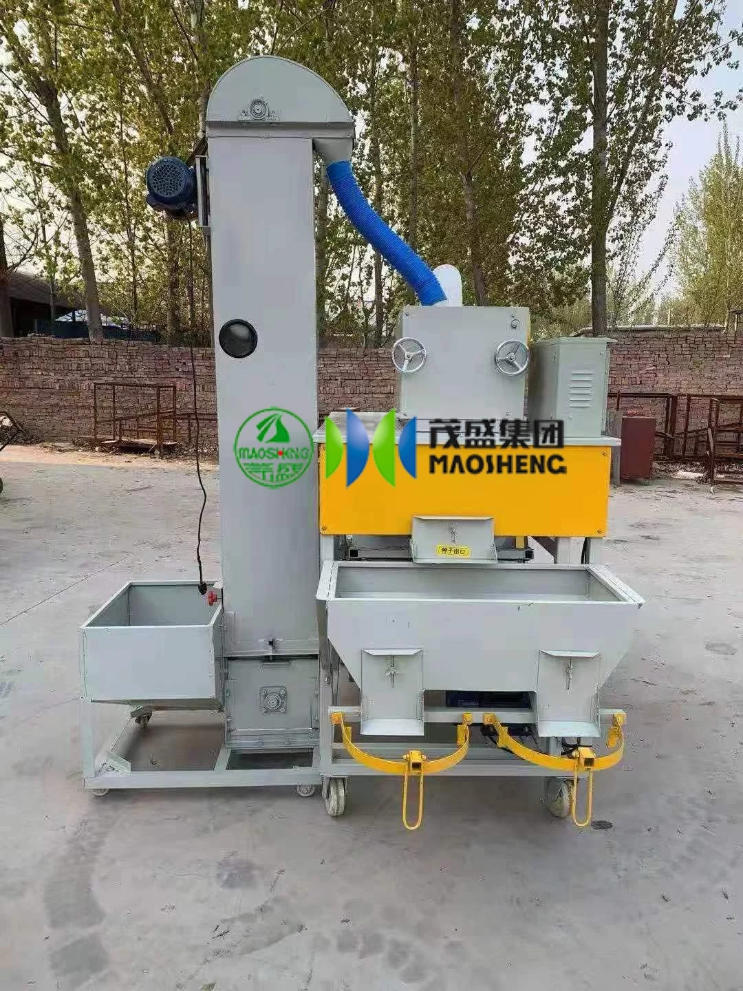 Mini-Mobil-Kombimaschine fr den Hausgebrauch zur Reinigung von Mais,  Bohnen und Saatgut, Vibro-Reiniger, Saatgut-Schwerkraftseparator