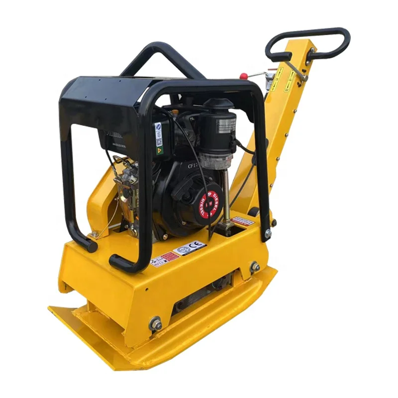 Дешевый небольшой ручной Вибрационный траншею Реверсивный горизонтальный 90 кг пластинчатый уплотнитель для строительства