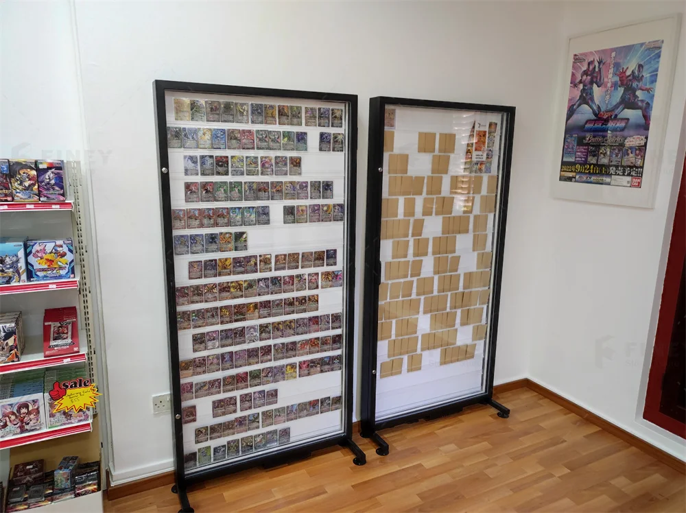 Collectible Card Display Stand Cardboard Trading Card Display Case Baseball Sports Card Display Case With Clear Acrylic