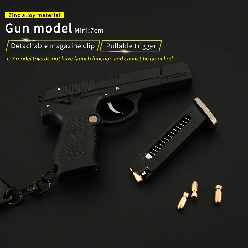 Shell Ejecting Toy Gun Realistic Gun Model Toy Metal QBZ 92 Real Safe for Boys Gifts Disassembly Shell Ejecting Toy Gun