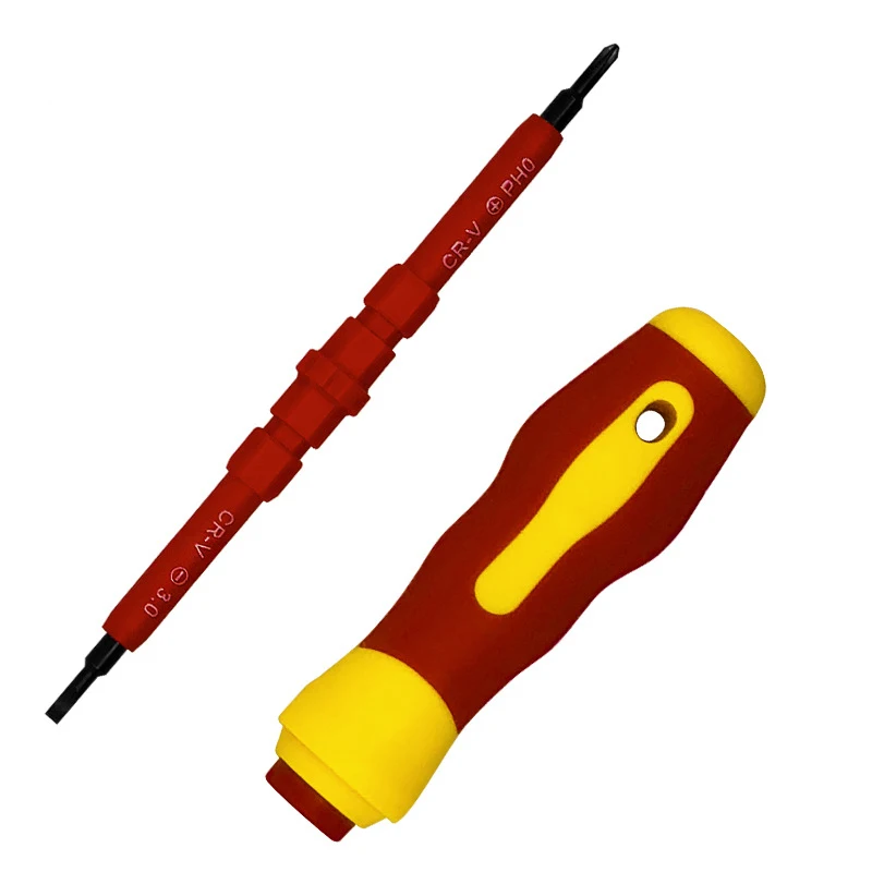 15 in 1 Chrome Vanadium Steel Insulated Screwdriver Set  Double Headed Screwdriver Electrician Repair Manual Screwdriver Set