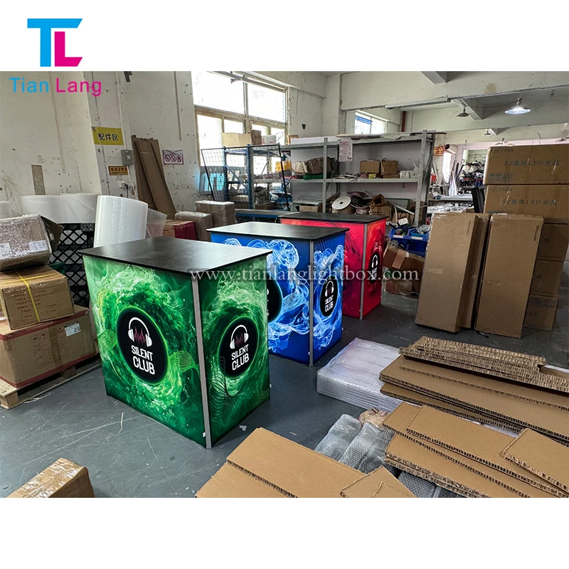 מוצרי שיווק מותאמים לפי הזמנה תצוגה וידאו עם תאורה LED מסך תצוגה לוח עמידה בתערוכת מסחר פורום אירועיםepromotion תצוגה