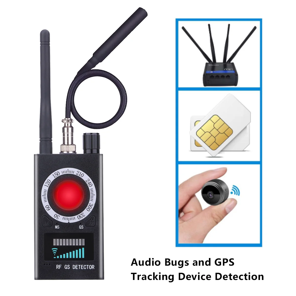 Gps Tracker Camera And Voice Recorder Detector Hidden Spy Camera