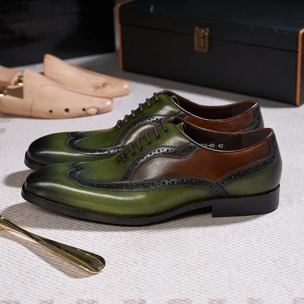 mens dress shoes green Men's Dress Shoe Felix Green, Green / 9.5