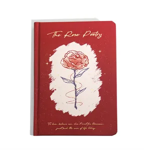 Mr. Paper Rose Epic Series Hard-Faced Hardcover Handbook A5/A6 Business Notebook Hand-Painted Rose Illustration Leather/PU