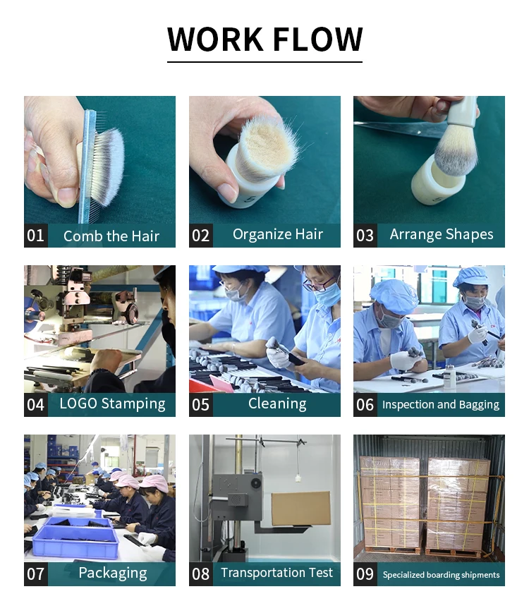 Wholesale Cosmetic Tool Set Travel Portable 4 Piece Makeup Brush Set with HD Mirror Box factory