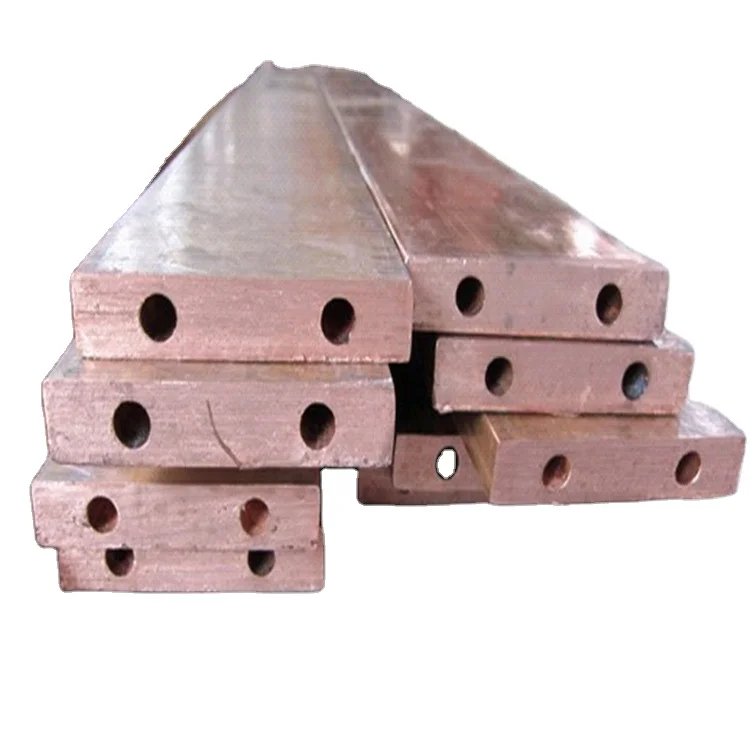 Various Series Solid Flat Electric Copper Bus bar Copper Flat bar