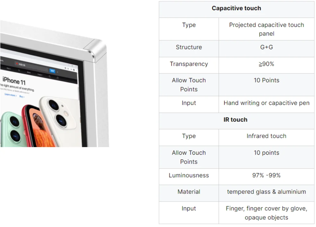 43 inch Indoor Touch Inquiry Kiosk LCD Display Advertising Infrared Touch Interactive LCD Advertising <a class='inkey' style='color:blue' href='https://caisonlcd.com/digital-signage-' target='_blank'>Digital signage</a> Kiosk factory