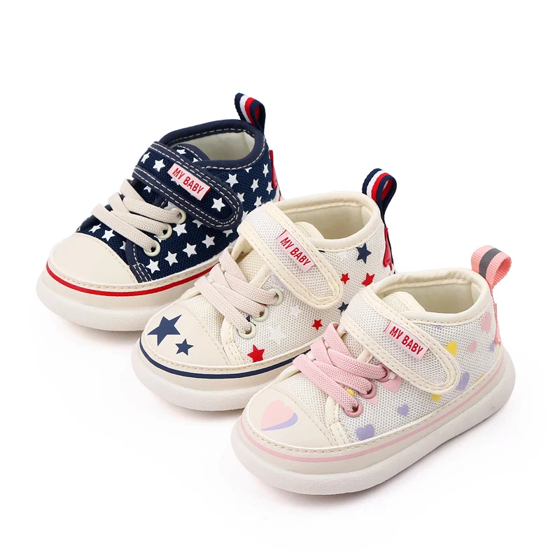 New arrival casual kids toddler sport shoes baby prewalker unisex shoes sneakers