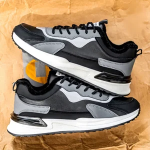 2026 Men's Autumn Casual Sneakers Non-Slip Waterproof Fleece-Lined Lace-Up Walking Shoes Warm Comfort Dad's Fashion
