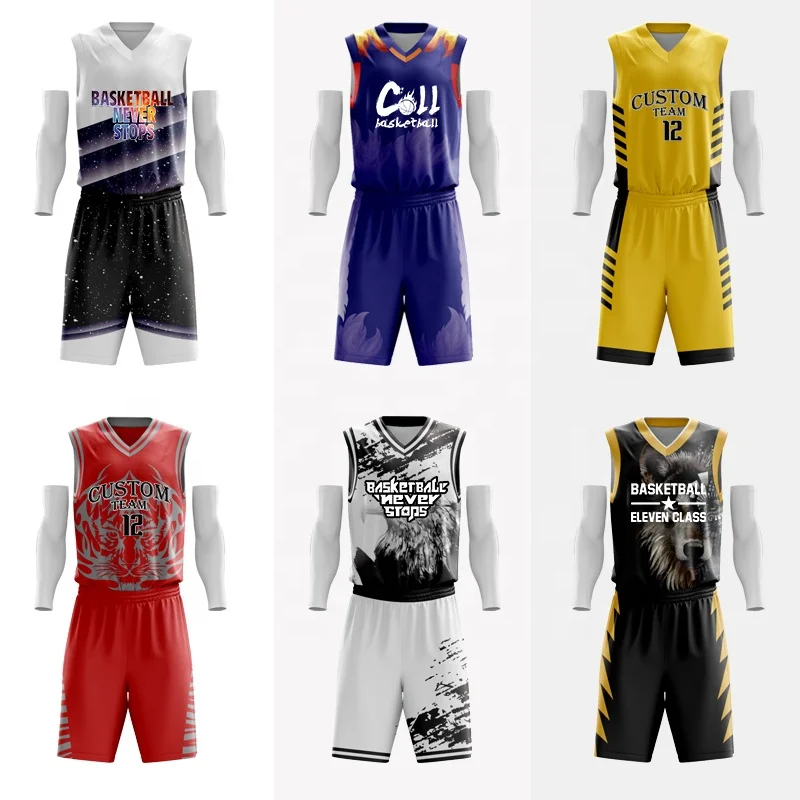 Polyester Male Printed Men Basketball Jersey