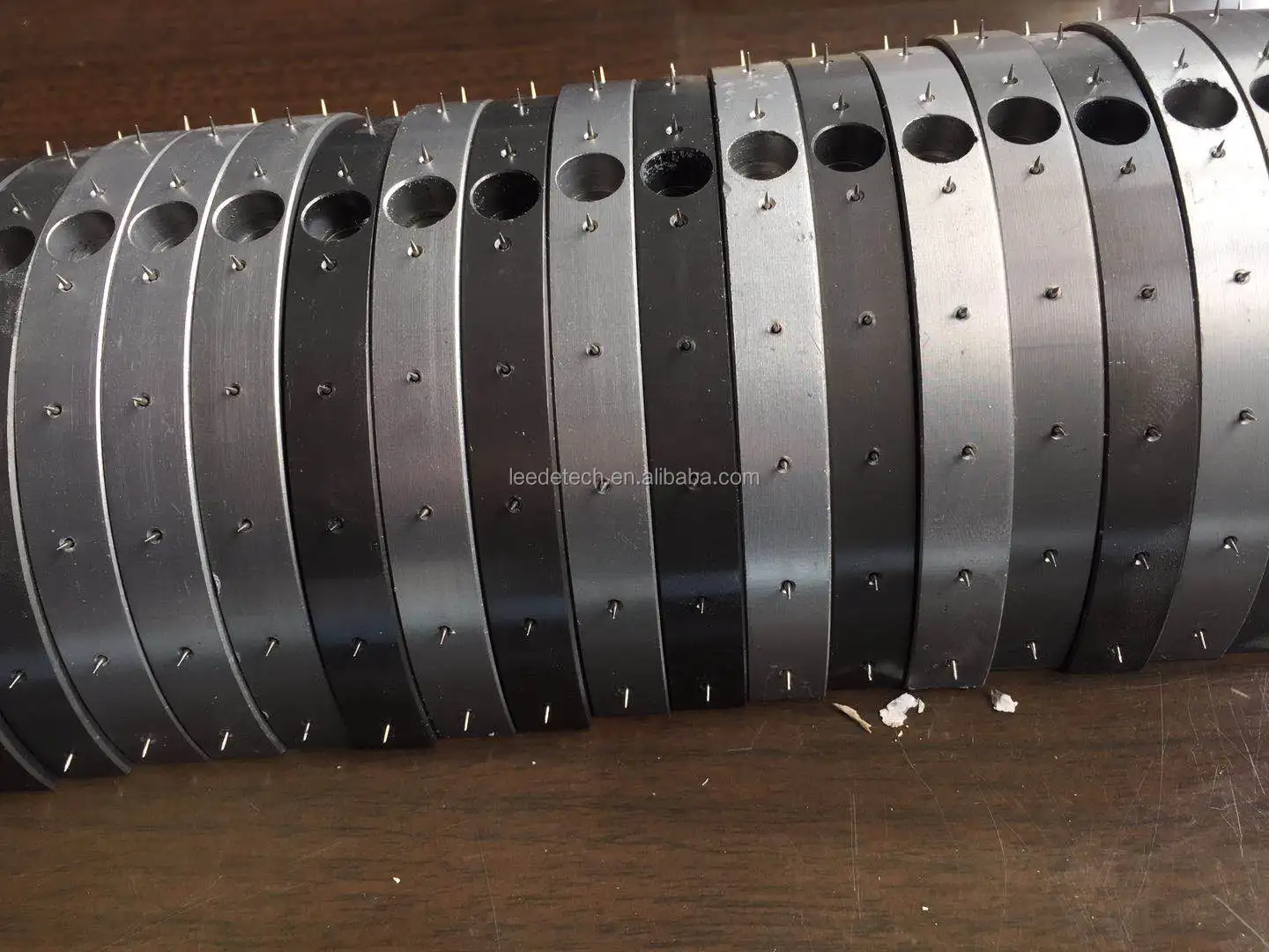 Perforating Needle Roller Pin Sleeves Pinned Roller for Leather Plastic Paper Rubber PP PE Film Hole Punching