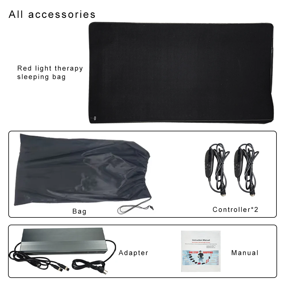 LEDEAST T2000A 2700PCS LED Chips Remission Muscle Strain Whole Body Pain Relief LED Light Therapy Sleeping Bag