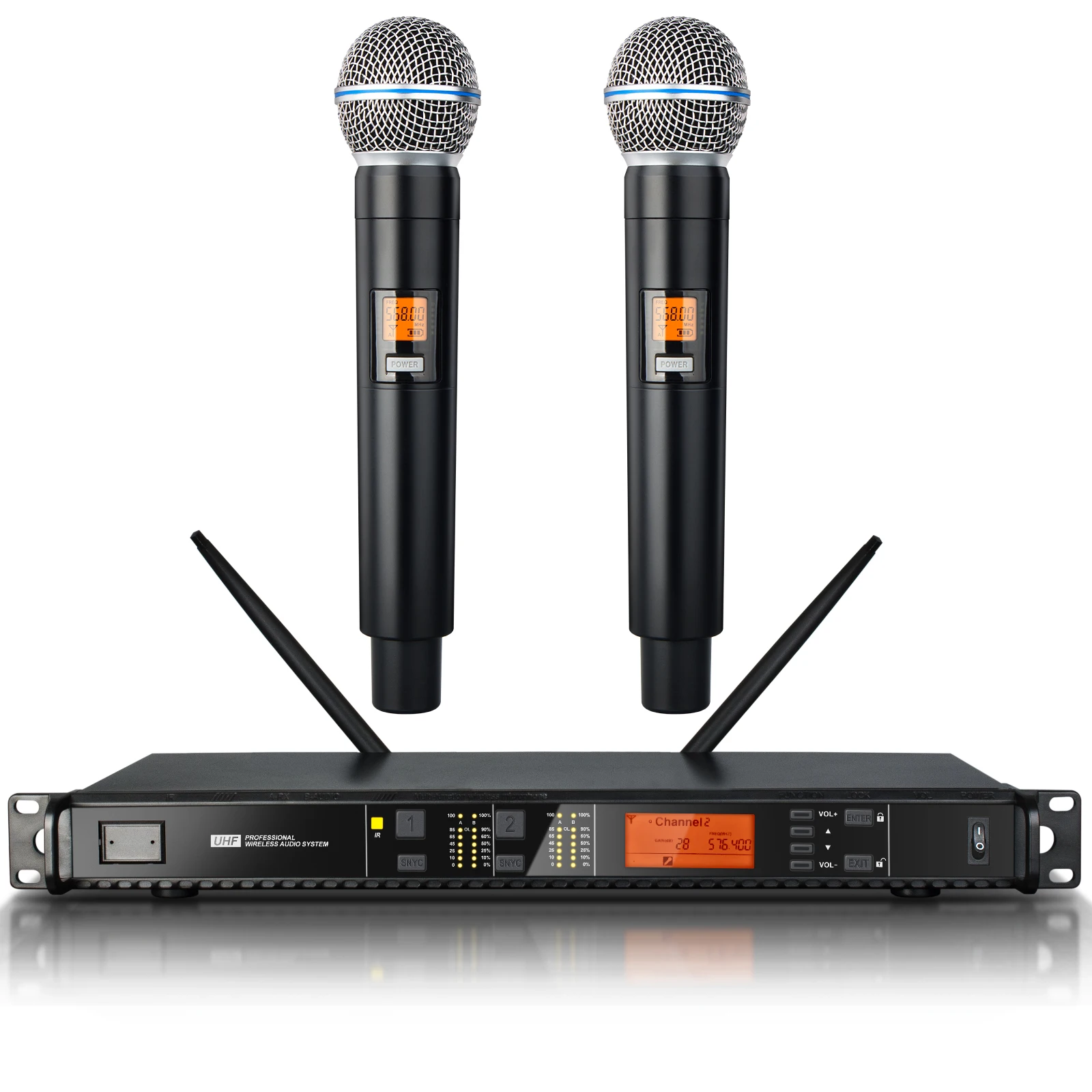 UX22 Professional 262FT Wireless Handheld Microphone System