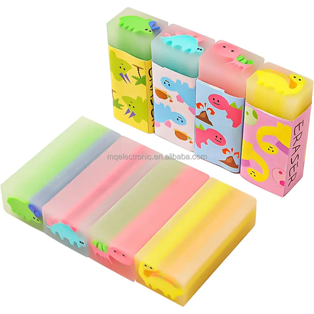 Dinosaur Pencil Erasers Cute Funny Rubber Erasers For Kid Cool School