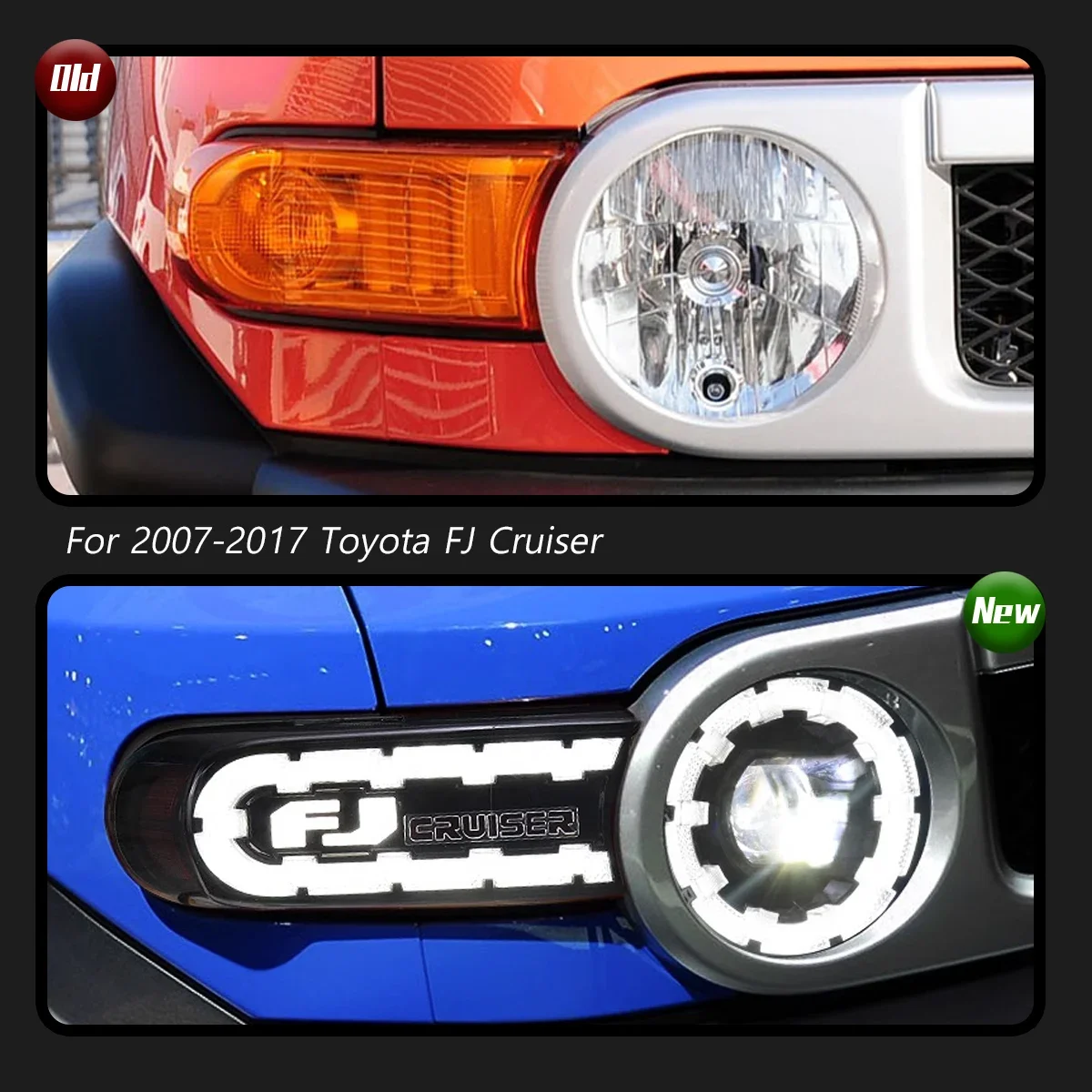 U*u様 FJクルーザー ヘッドライトセット Amazon | AmeriLite ブラックプロジェクター交換用ヘッドライト