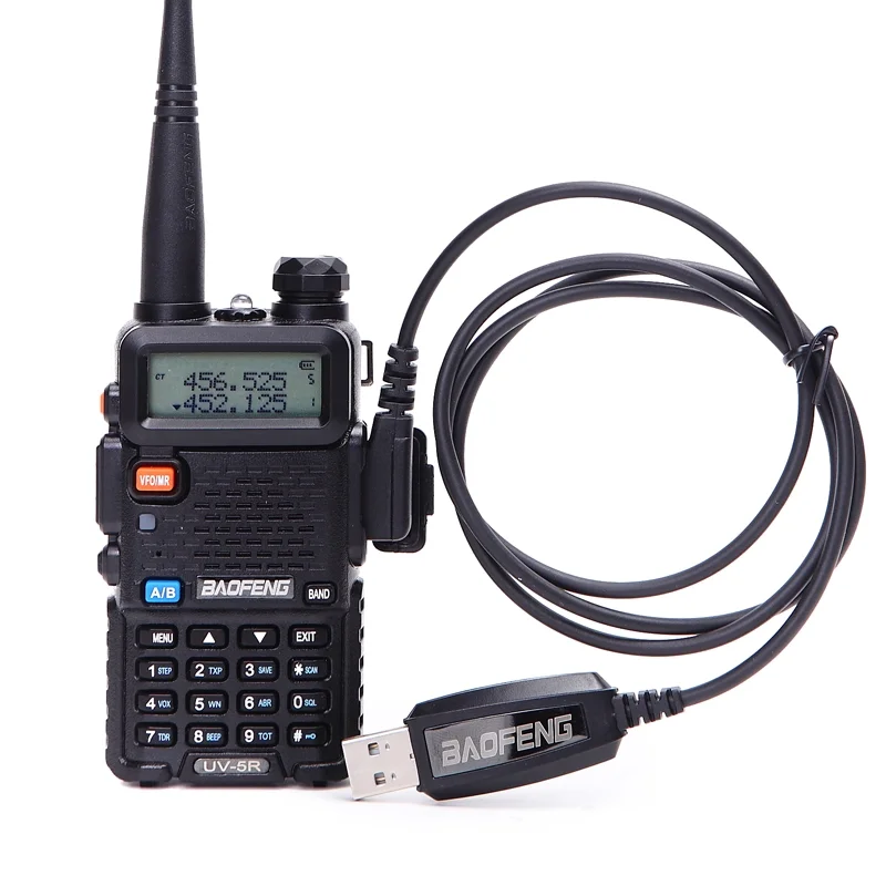Wholesale BAOFENG UV-5R UV-3R 888S用のオリジナルのBAOFENGUSBプログラミングケーブル ソフトウェアドライバーCD付き双方向ラジオ From