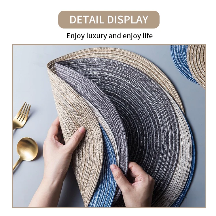 Starunk 2023 Cotton Rope Placemats Table Mat Coaster Cotton Linen Heat