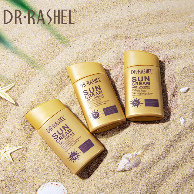 Hot Selling Sunscreen Lotion Sun Cream drrashel Gold Collagen Sun Block Cream