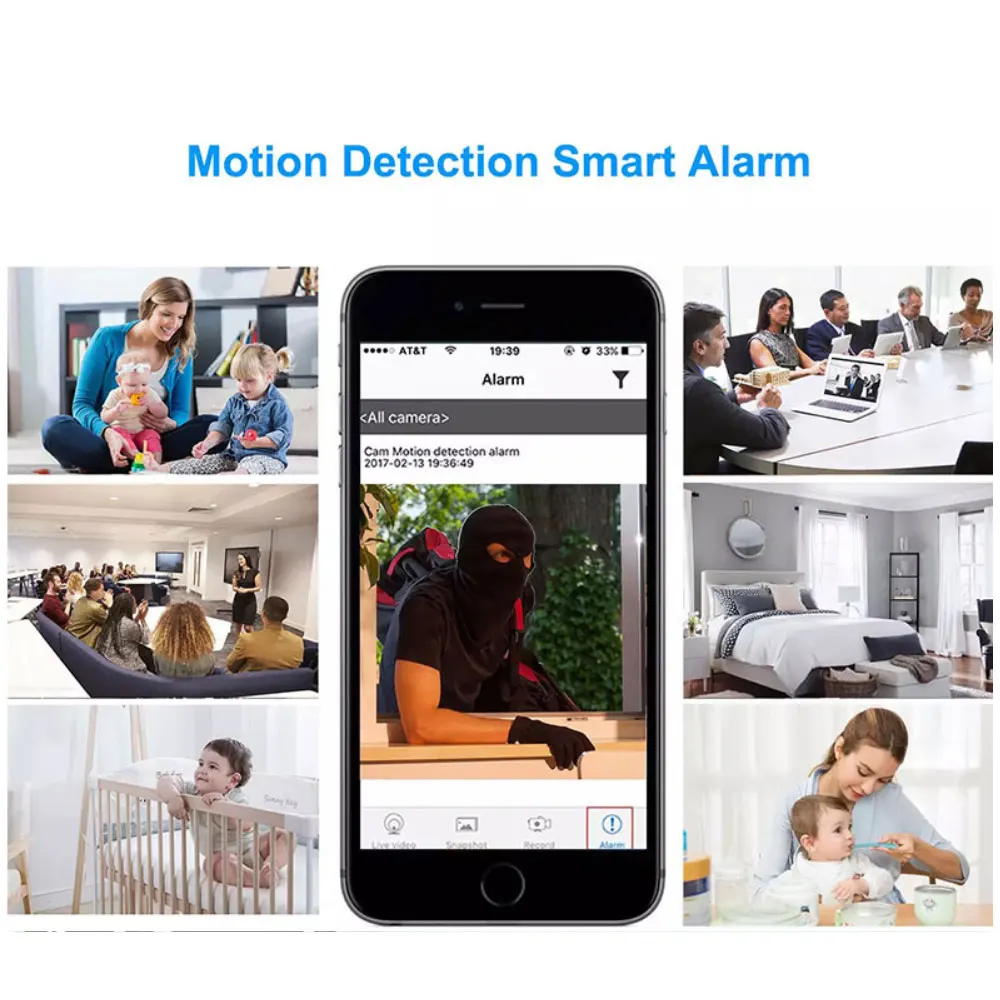 4k Portable Wifi Ip Camera P2p Wireless Cam Dvr Video Recorder Motion