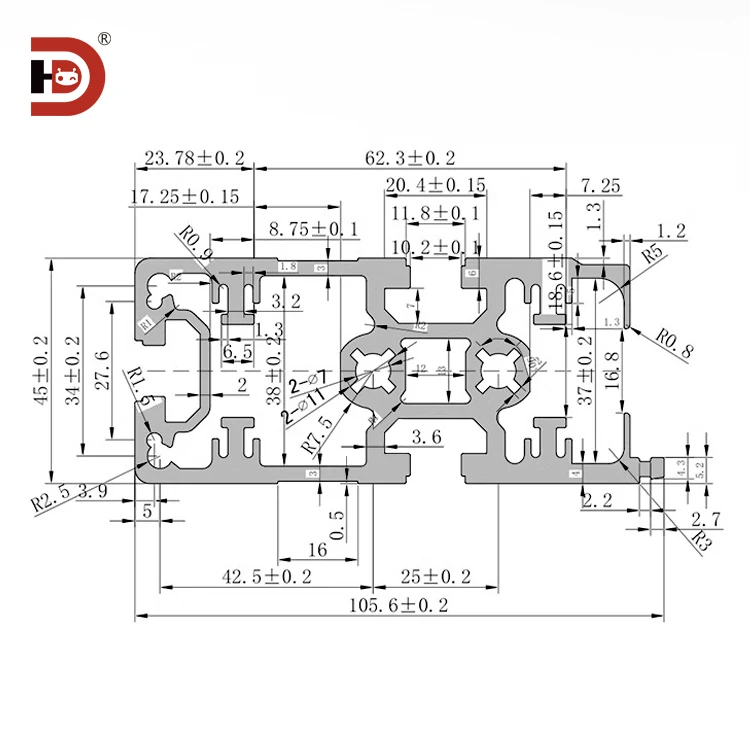 product 45105 extruded aluminum profile 08bs 27 c16 all steel single speed chain conveyor line machine head and tail drive-3