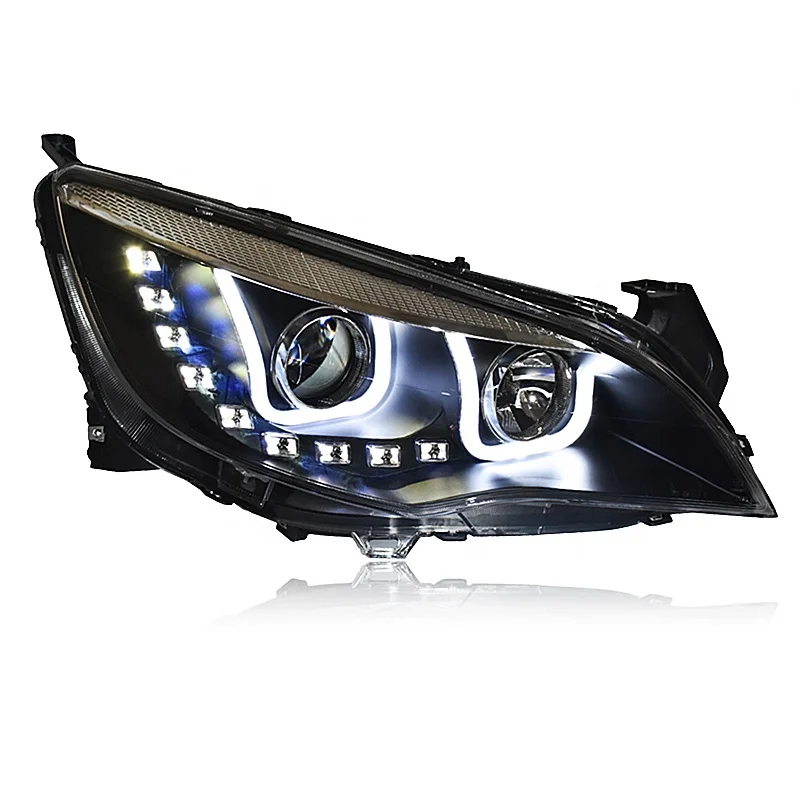 For Buick Excelle XT Opel Astra LED Headlight  2010 2011 2012 2013 With Bi Xenon Projector Lens LED Daytime Running Lamp