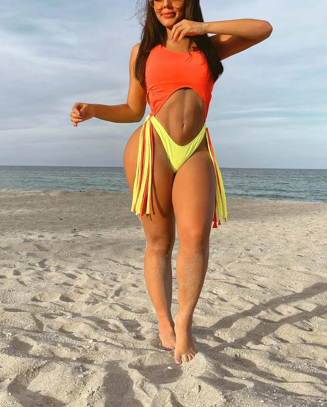 LDZYXY Costumi Da Bagno Donna Intero 1-Pezzo Bikini Monokini Sexy Push - Foto 5