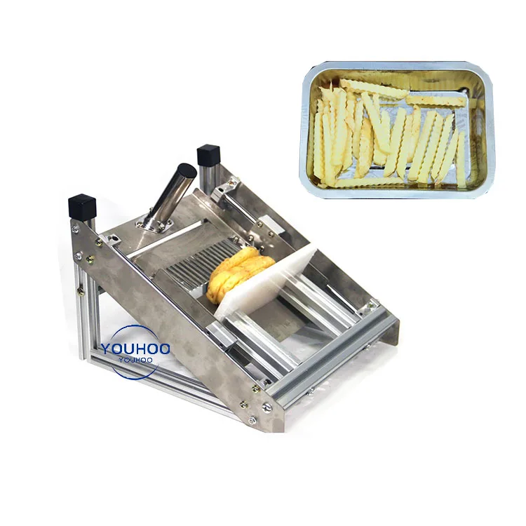 Wave potato cutter machine Wavy French fries cutter Potato chips slicer  machine fruits vegetable slicing machine