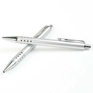 Professional Customized 24-Hole Business Press Ballpoint Novelty Click Metal Aluminum Ballpen Wholesale Office School Novelty