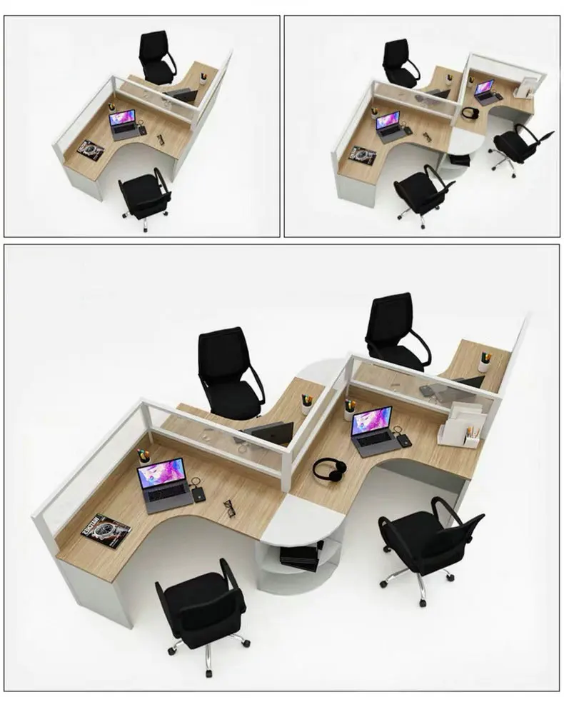 Modern Creative Office Desks Staff Cubicle Workstation Coworking Office