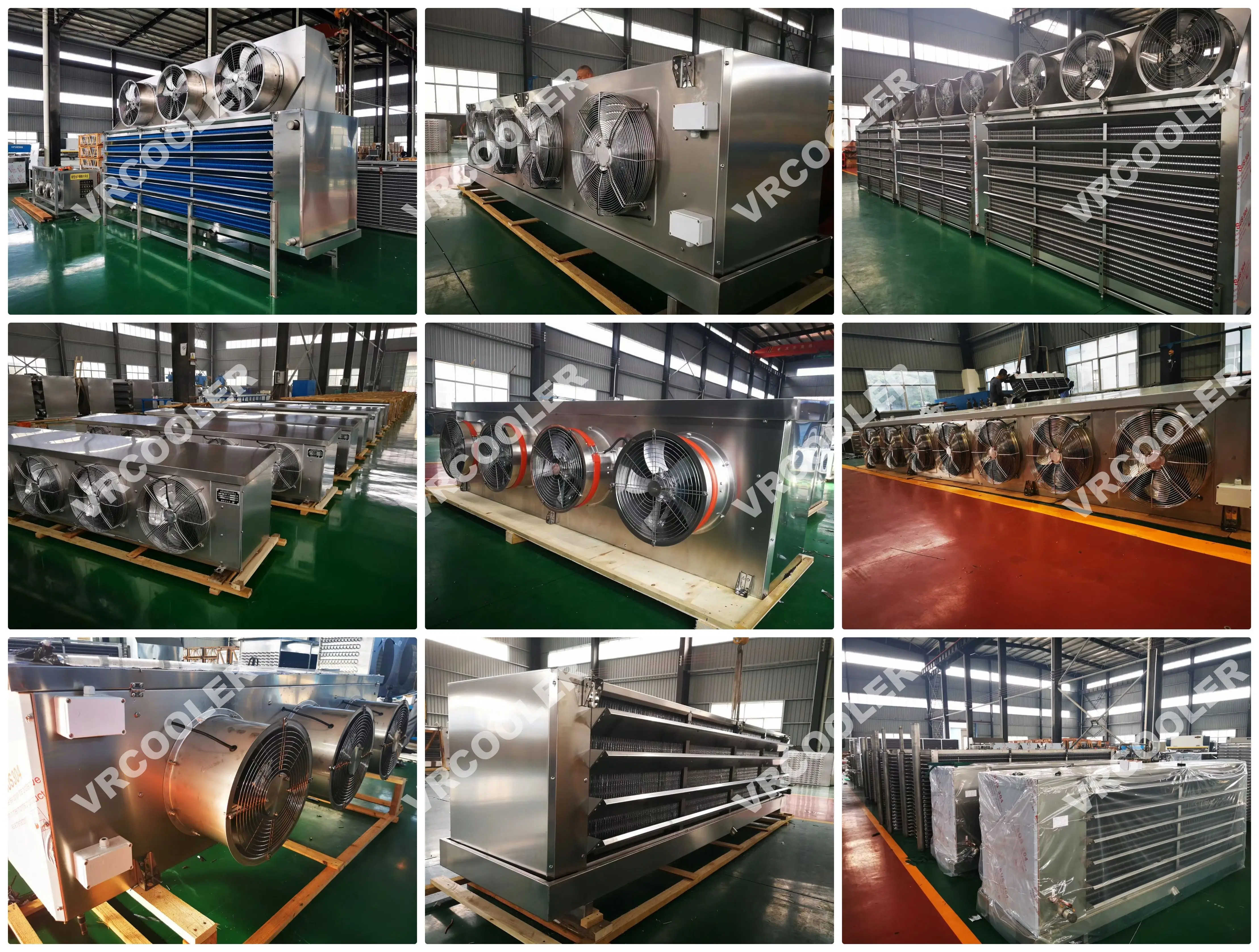 Evaporator Ammonia Tunnel Freezer Cooling Coil Evaporator For Iqf Pasta ...