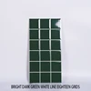 Eighteen squares of glossy surfaces