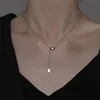 [H300] Collier plaque carrée Doudou acier
