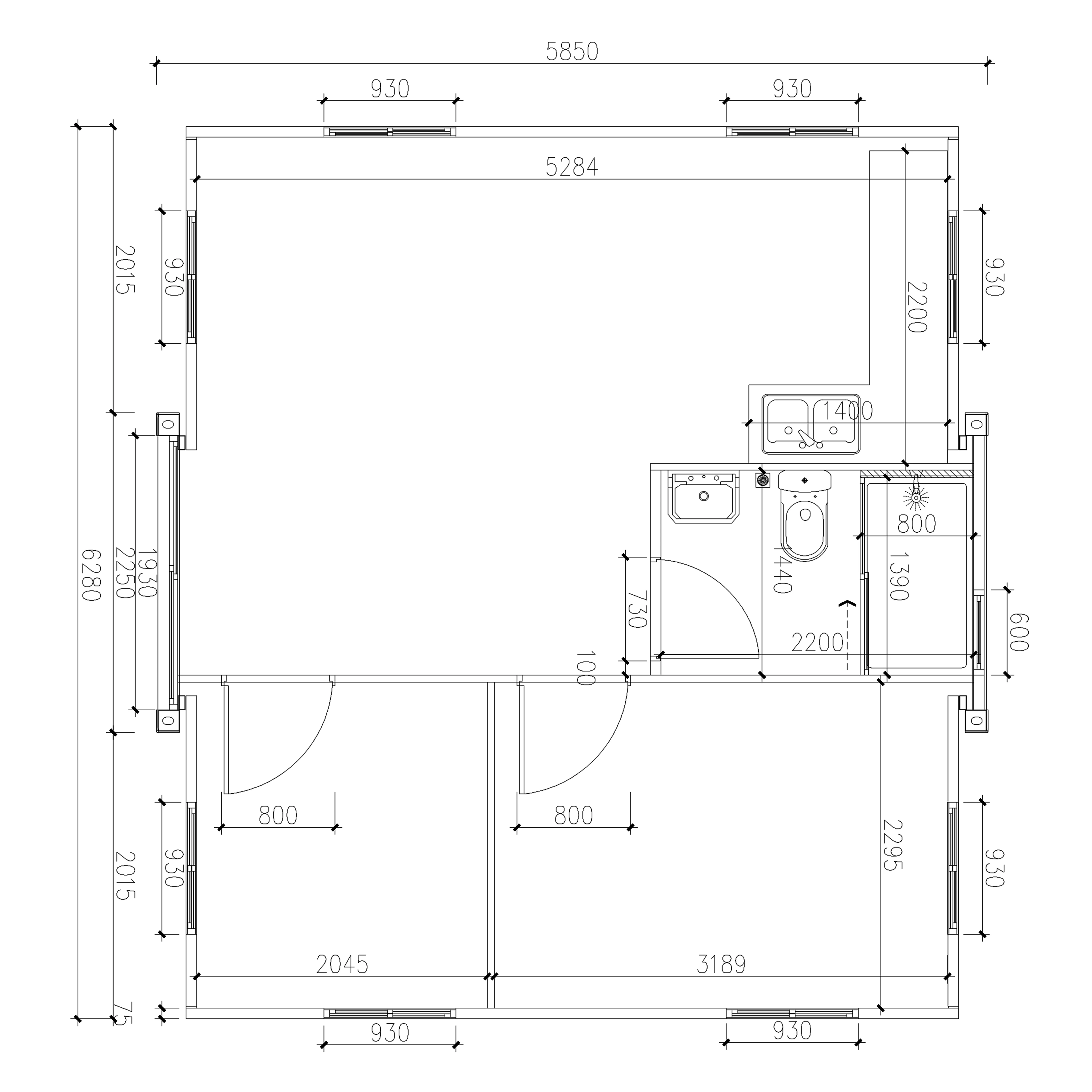 China Modular Houses Homes Service Life 30 Years Prefab Steel