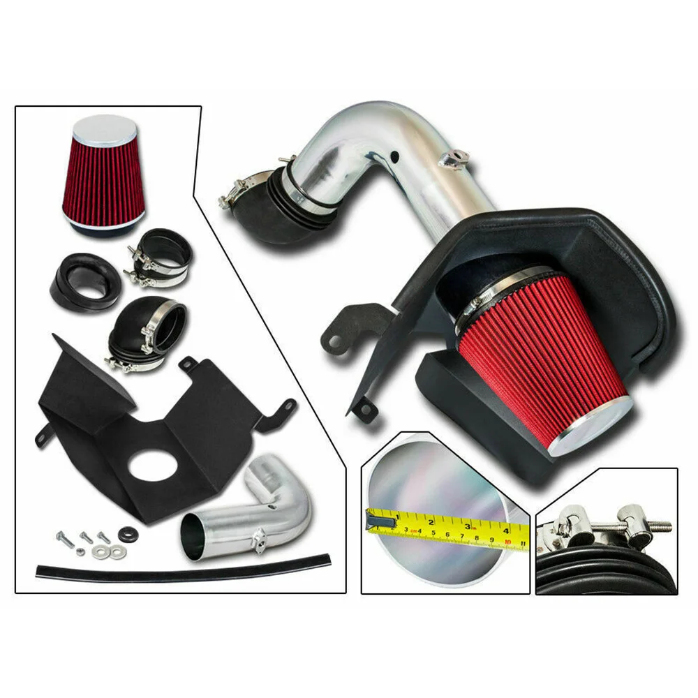 Cold Air Intake For 94-02 Dodge Ram 2500 3500 5.9L Cummins Cotton Cleanable Red S&B