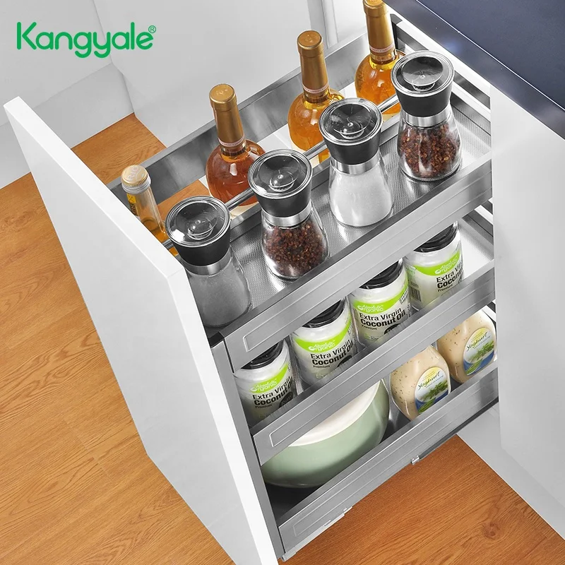 Kangyale Stainless Steel Kitchen Baskets Organize Save Space