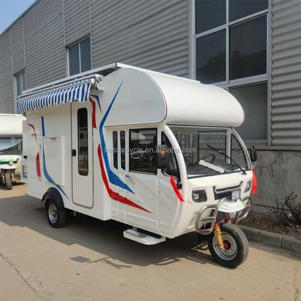 Electric Mini RV Motorhome Camper with Bedroom & Kitchen – Lightweight ...