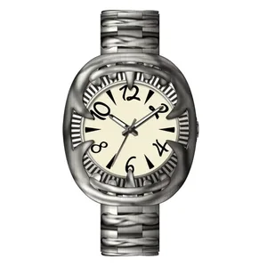 Alabaster Twisted Claw Shape Watches Men Wrist Custom Logo OEM ODM Waterproof Japan Quartz Wristwatch for Men