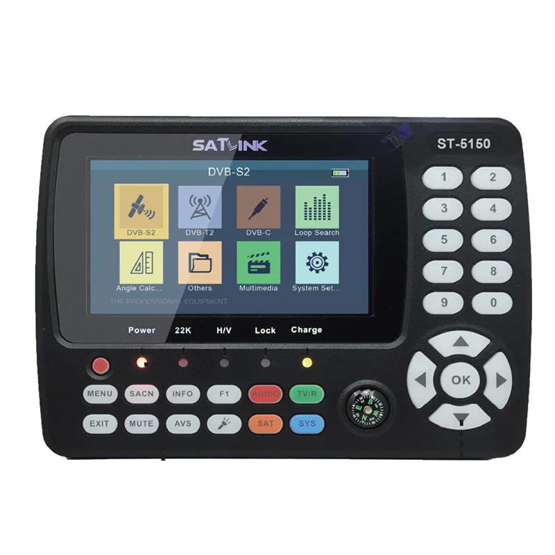 SATLINK ST-5150 DVB-S2/T2/C COMBO Satellite Finder Meter H.265 HEVC MPEG-4 QPSK 8PSK 16APSK SATELLITE TV RECEIVER ST-5155
