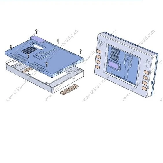 plastic LCD display enclosure for wall mounting