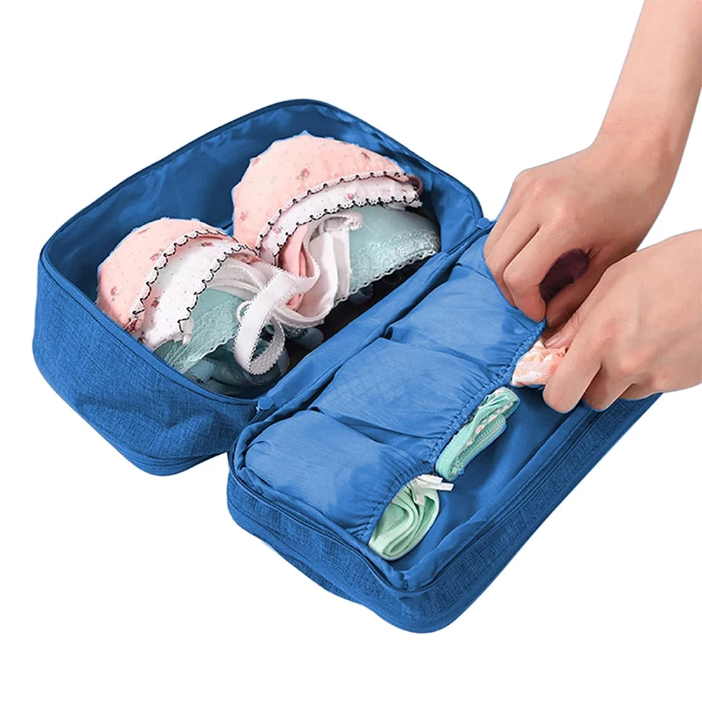 Portable Travel Underwear Bra Storage Bag Water Resistant Toiletry Bag