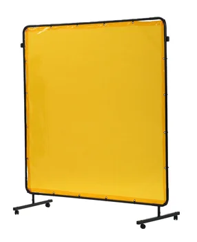 portable PVC Coated Welding Screens Kit Curtains  Welding robot workshop  partition,Yellow