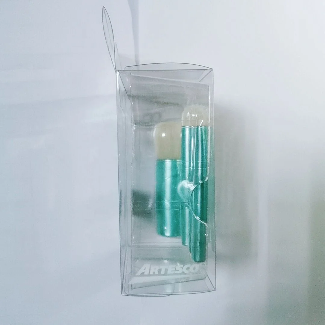 ACETATE Packaging Box With Blister Insert Make up Brush Makeup Brush SET Clear Plastic Box
