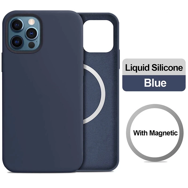 Luxury Original Liquid Silicone Magnetic Case for Magsafe IPhone