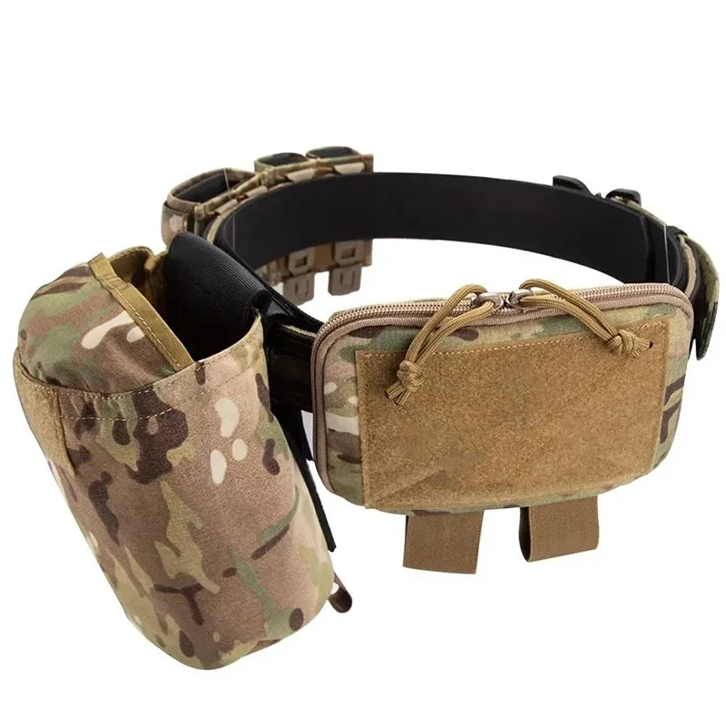 Outdoor Wholesale Wear-resistant Tactical Belt with Medical Bag Dump Pouch Set Quick Release Multifunctional Tactical Belt