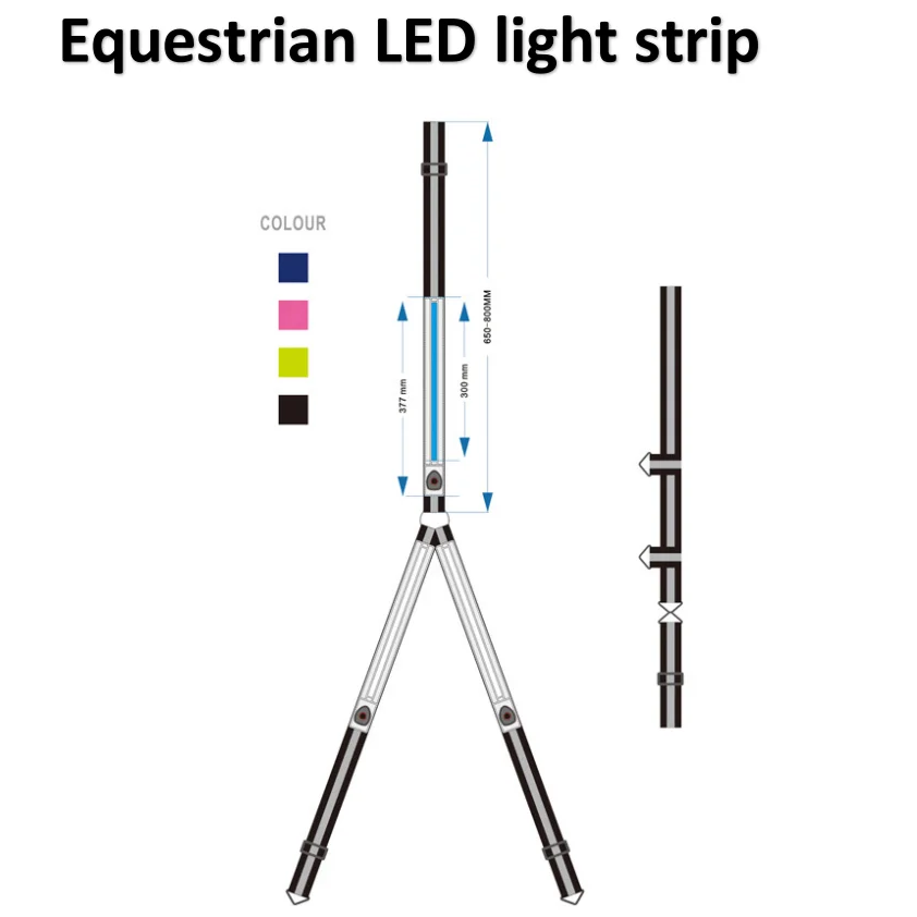 2021 New Product Led Flashing Driving Harness Breast Collar Horse Outdoor Sporting Goods Led Reflectrive Horse Chest Strap