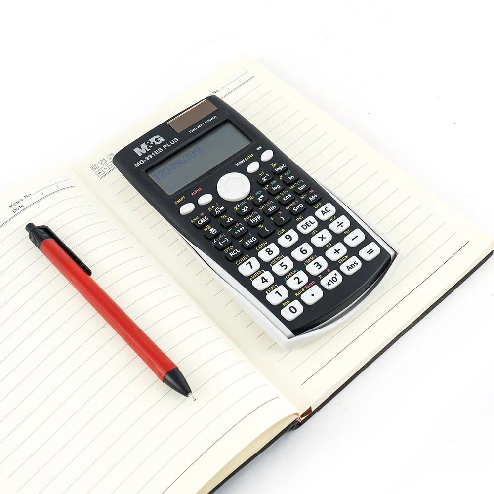 M \u0026 G专业计算机417功能12位双向动力办公学校用品991ES科学计算器, image size:1000x1000